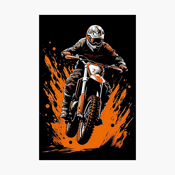 Item preview, Copy of Extreme Dirt Bike Vector Illustration 8 designed and sold by eyestetix.