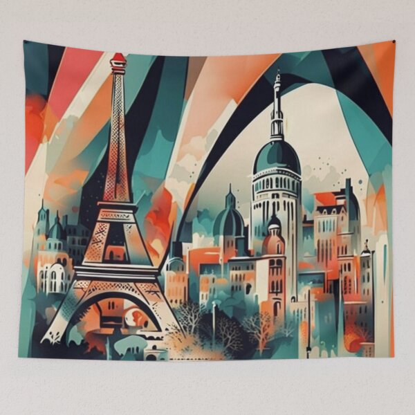 Item preview, Paris abstract art designed and sold by JackFreestone.