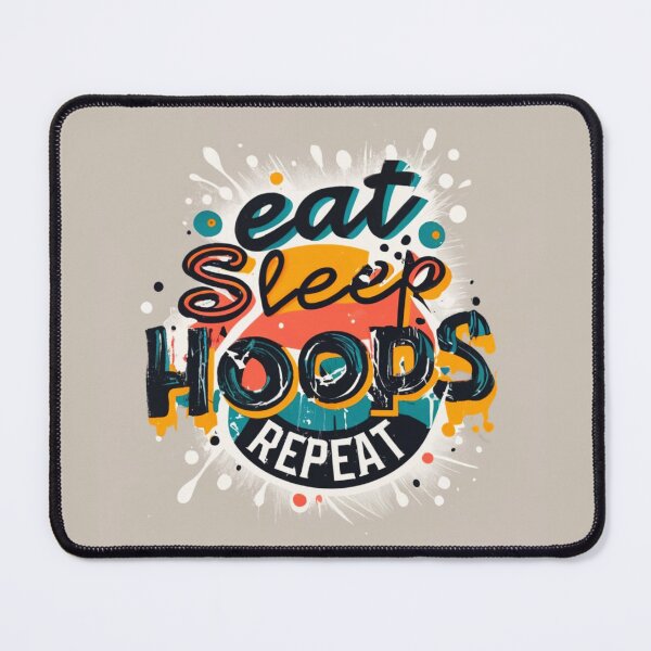 Item preview, Eat, Sleep, Hoops, Repeat: The Baller's Mantra designed and sold by StackedPixels.