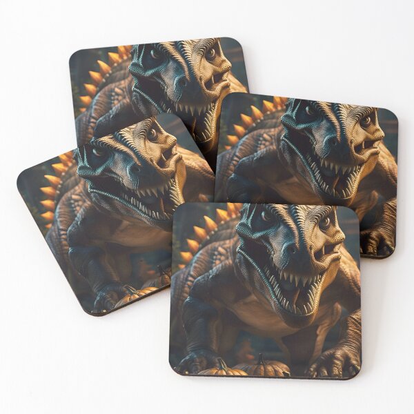 Item preview, Scary Halloween Dinosaur with pumpkins 2  designed and sold by HofTao.