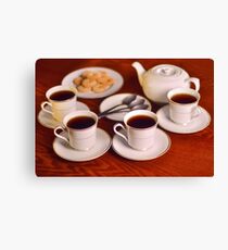 Tea with friends Canvas Print