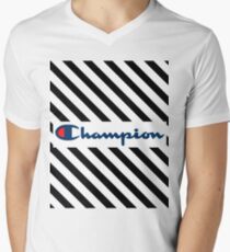 Off White x Champion Men's V-Neck T-Shirt