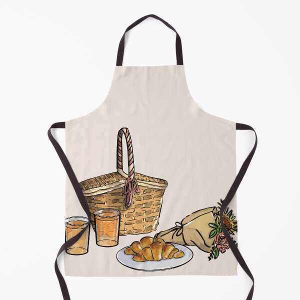 Artikelvorschau, Picknick-Genuss: Picknickkorb, Croissant, Blumensträuße, Getränke entworfen und verkauft von o101.