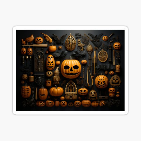 Item preview,  Halloween Knolling Delight: Spooktacular Organization for a Ghoulishly Good Time 10 designed and sold by zerocrystal.