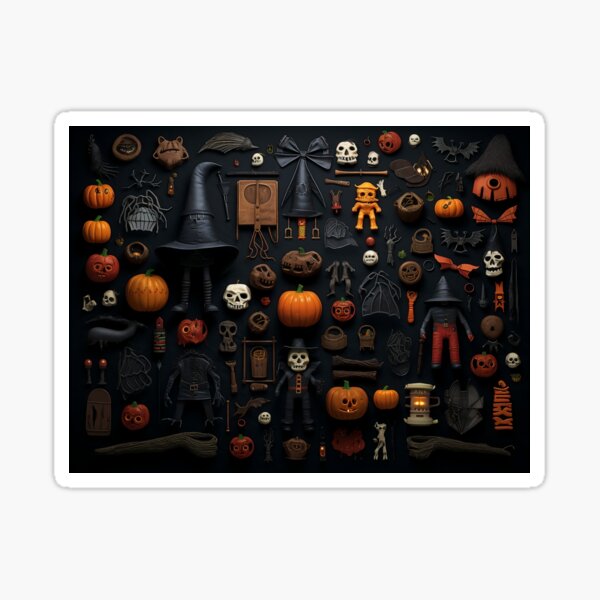Item preview, Halloween Knolling Delight: Spooktacular Organization for a Ghoulishly Good Time 11 designed and sold by zerocrystal.