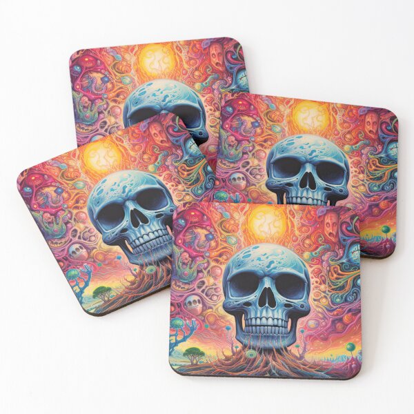 Item preview, Psychedelic Landscape with Skull designed and sold by laughingdesign.