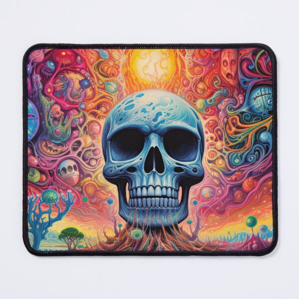 Item preview, Psychedelic Landscape with Skull designed and sold by laughingdesign.