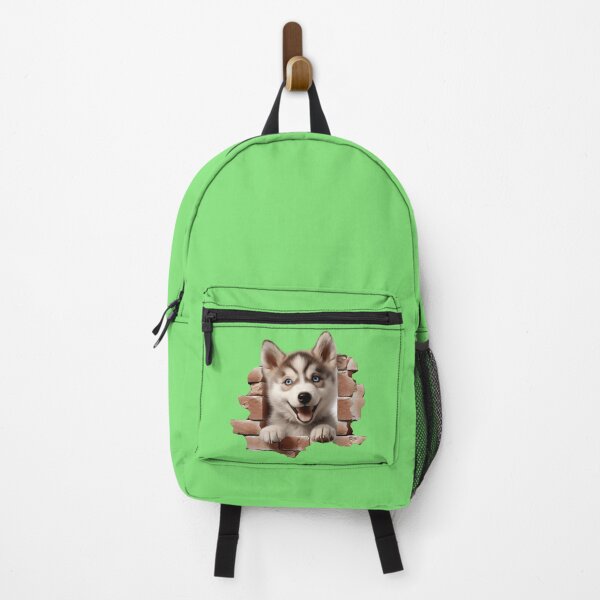 Item preview, Siberian Husky Dog breed Popping Out of The Wall #14 designed and sold by DogDigiArt.