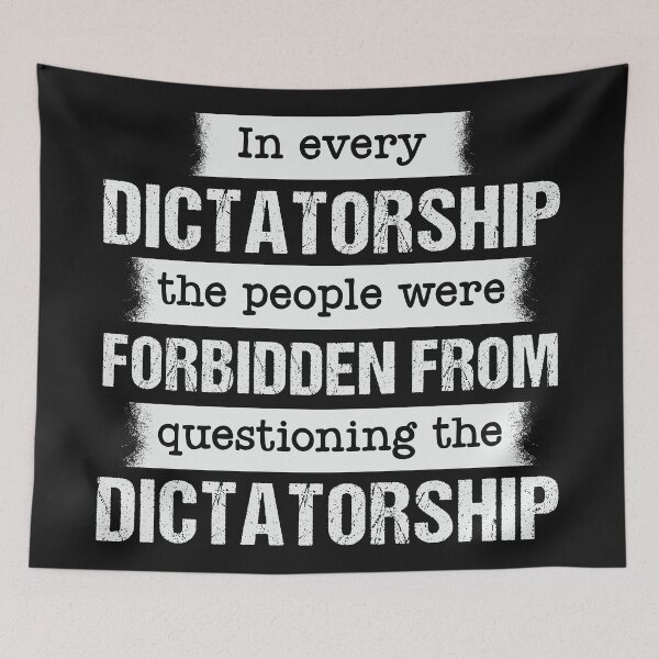 Item preview, Dictatorship, Freedom Of Speech, Anti Government designed and sold by CatsCrew.