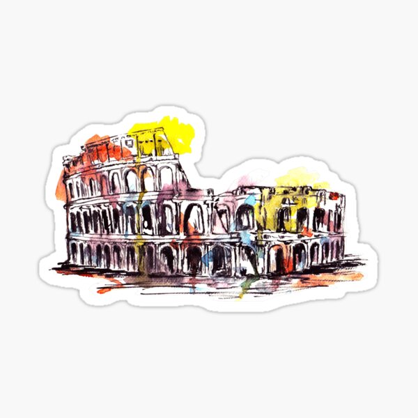 Item preview, Colorful collosseum - No frame designed and sold by mon-artist.
