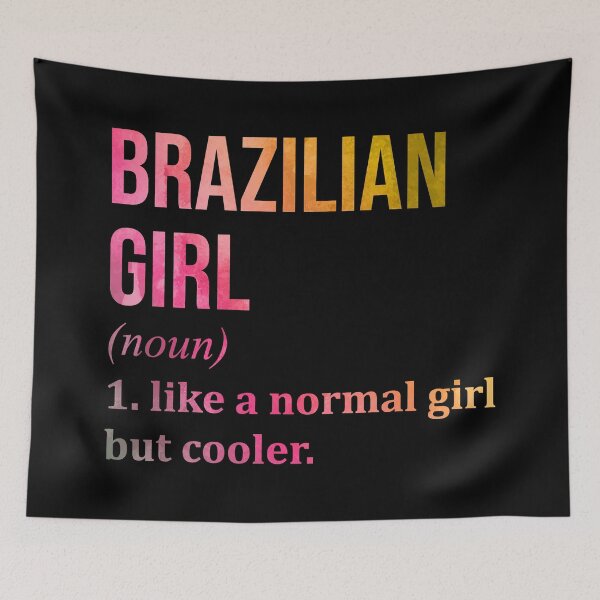 Item preview, Brazilian Girl Definition Brazil in Watercolor designed and sold by XCIV.