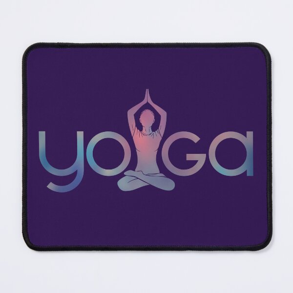 Item preview, Yoga Lotus Pose Word Art designed and sold by k9printart.