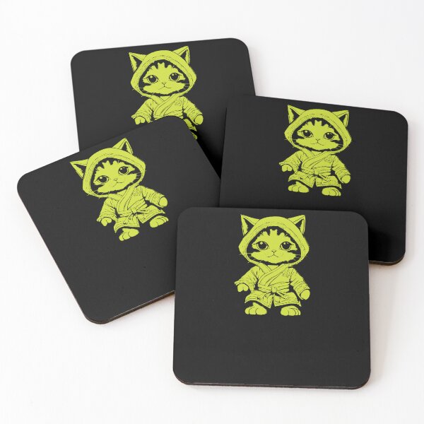 Item preview, Karate Kitten - Yellow 1 designed and sold by Soulemotion.