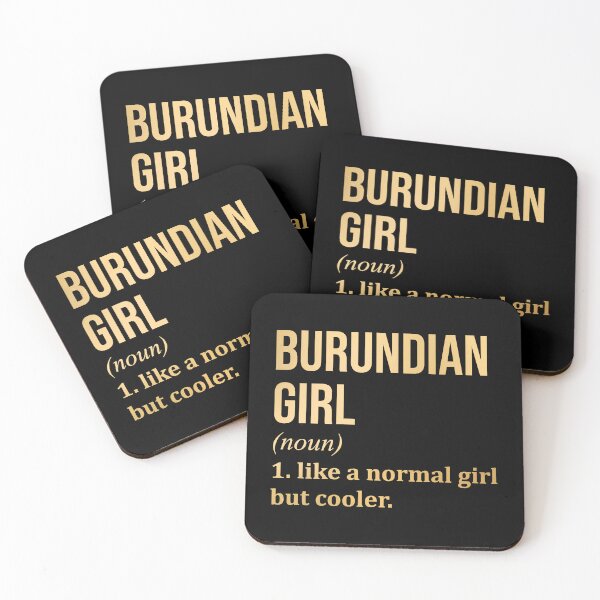 Item preview, Burundian Girl Definition Burundi in Gold designed and sold by XCIV.