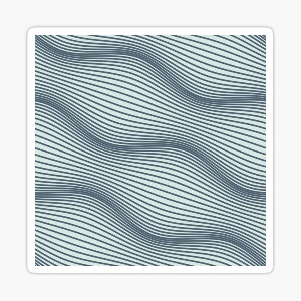 Wavy Pods - Aegean blue Sticker