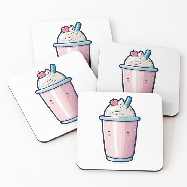 Item preview, Cartoon strawberry milkshake  designed and sold by Maths-4-Nerds.