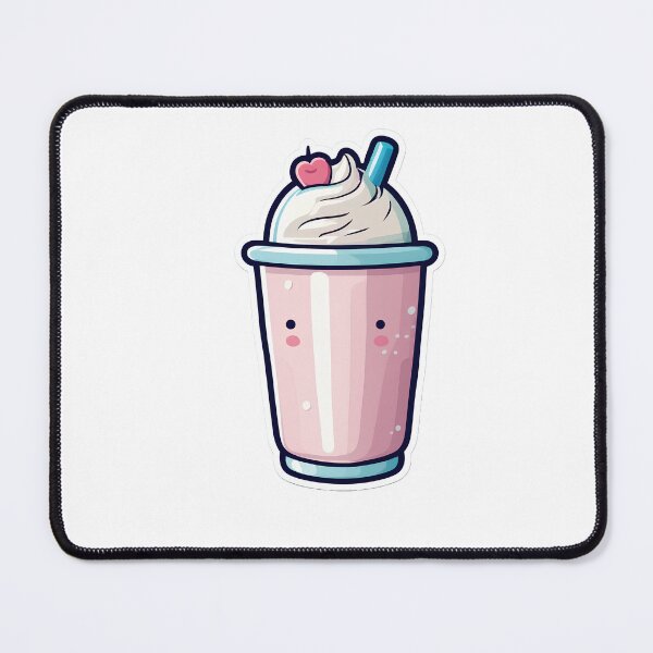 Item preview, Cartoon strawberry milkshake designed and sold by Maths-4-Nerds.