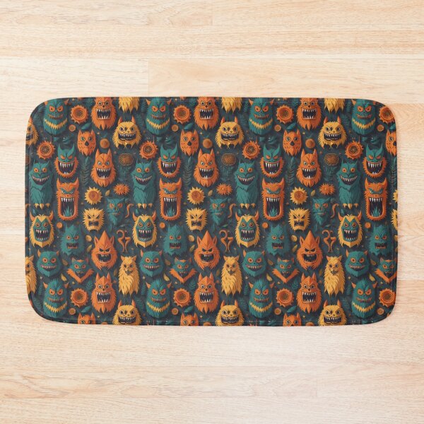 Item preview, Monsters Creatures Halloween Print Pattern Autumn Fall Leaves Thanksgiving designed and sold by CoffeeIsATrip.