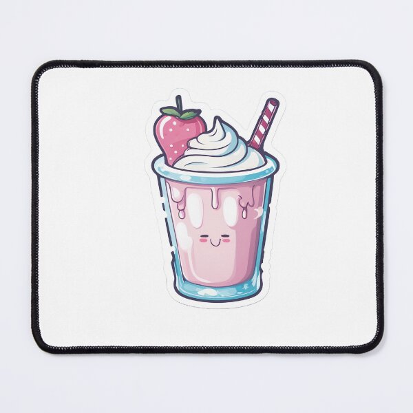 Item preview, Happy strawberry milkshake designed and sold by Maths-4-Nerds.