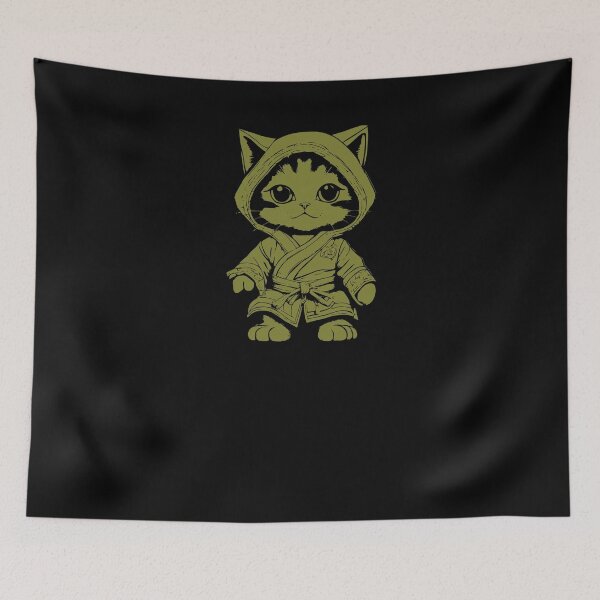 Item preview, Karate Kitten - Olive designed and sold by Soulemotion.