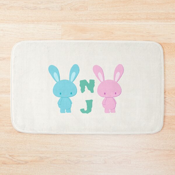 Item preview, Newjeans logo bunnies rabbit NWJNS kpop Y2K aesthetic/ Blue Pink Green designed and sold by SoloAutenica.