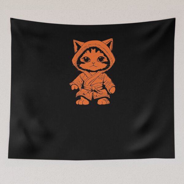 Item preview, Karate Kitten - Orange designed and sold by Soulemotion.
