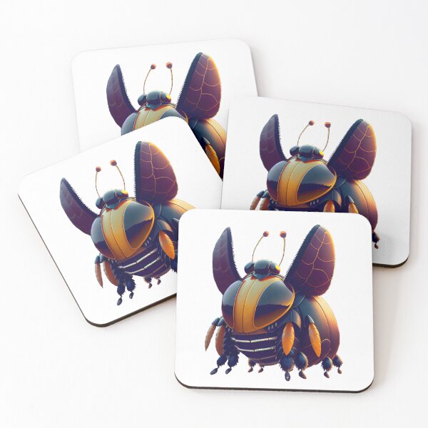 Item preview, Fat beetle with big eyes designed and sold by MadinaFatt.