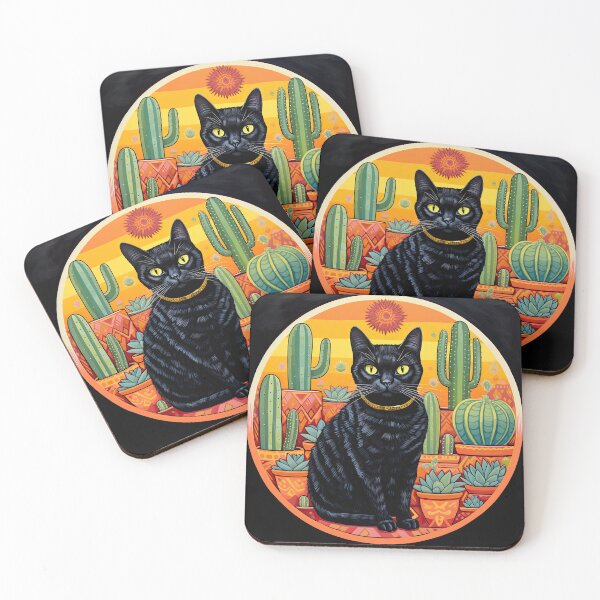 Item preview, Succulent Serenity with a Side of Feline Charm designed and sold by cece4410.