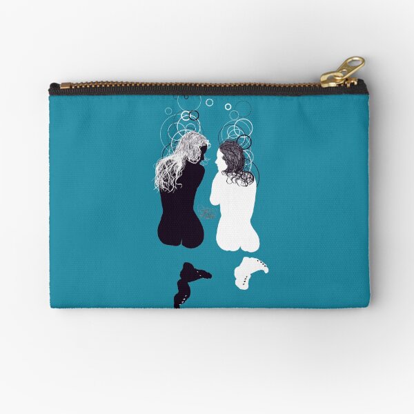 black girl white girl Zipper Pouch