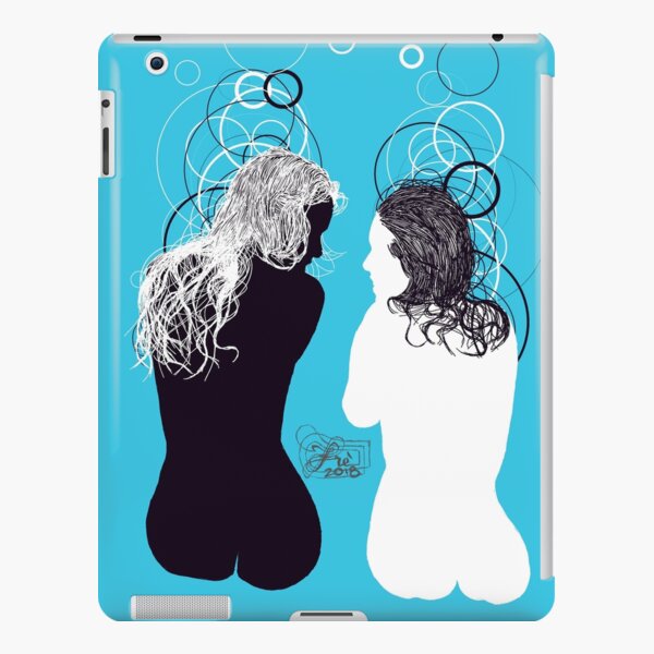 black girl white girl iPad Snap Case