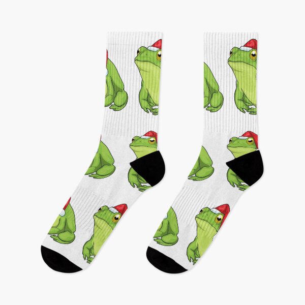 Item preview, Frog Christmas Santa hat designed and sold by Snabdesign84.