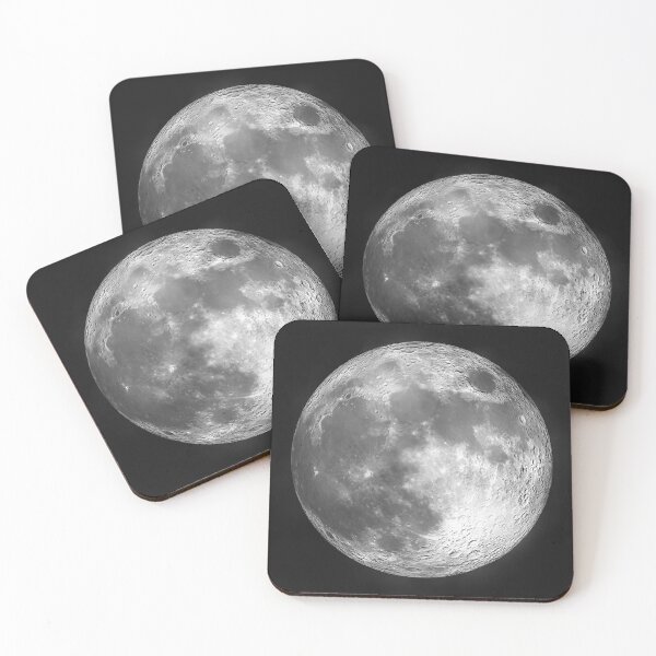 Item preview, Full Moon Space Art -Black and white- (2023) designed and sold by lematworks.
