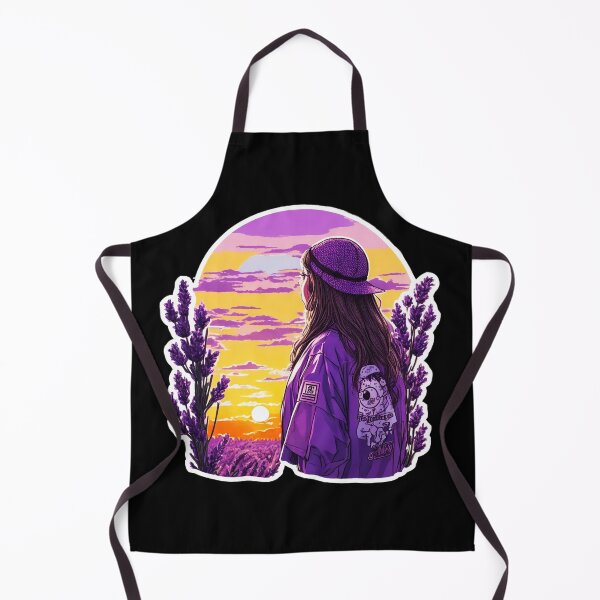 Item preview, Cool Girl Watching Sunset over Lavender Field designed and sold by Ridiculam Toga.