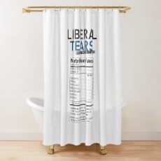 BESONDERE lustige Liberal / Democrat Tränen vom Salt Mines Logo mit Zusatzinformationen - Online Store Duschvorhang