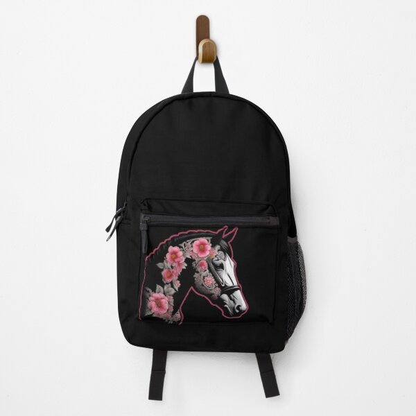 Item preview, Black horse floral designed and sold by Roxburylane.