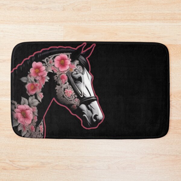 Item preview, Black horse floral  designed and sold by Roxburylane.
