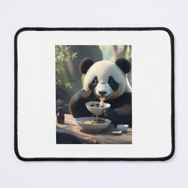 Item preview, Cute panda eats food  designed and sold by shahdg.