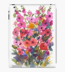 Vinilo o funda para iPad Mi jardín rojo de Hollyhock