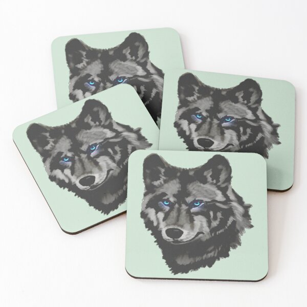 Item preview, blue eyed gray wolf gifts designed and sold by DamarionPepin.