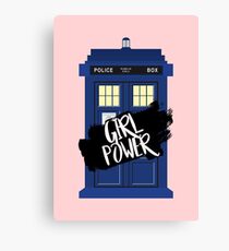 Girl Power Tardis {Doctor Who} Canvas Print