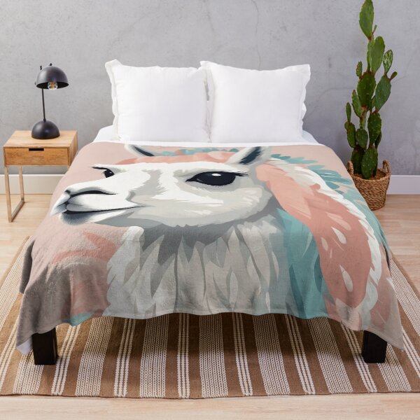 Item preview, Cute Llama with Colorful Fur on its Head designed and sold by DesignDrifts.