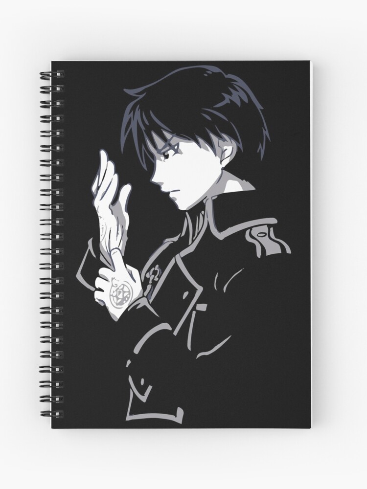 Fullmetal Alchemist Roy Mustang Name Anime Spiral Notebook