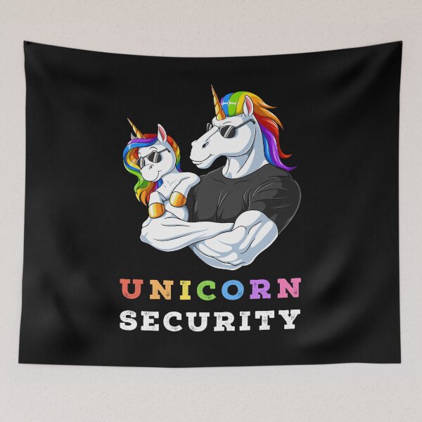 Item preview, Unicorn Security Halloween Brother of the Birthday Girl Father's Day designed and sold by wings-of-rage.