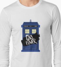 Girl Power Tardis {Doctor Who} Long Sleeve T-Shirt