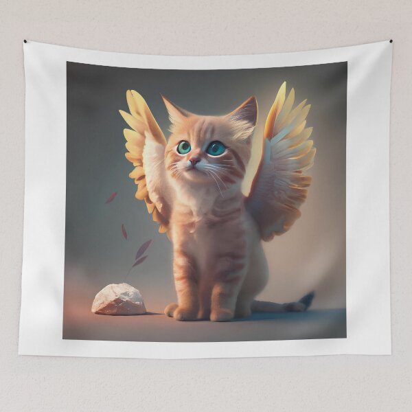 Item preview, Wings of cat designed and sold by SabyDigitalArt.