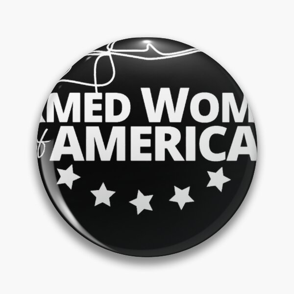 Item preview, Armed Women of America Round Logo Gear (white logo) designed and sold by BillyBednar.