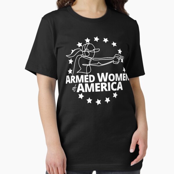 Item preview, Armed Women of America Round Logo Gear (white logo) designed and sold by BillyBednar.