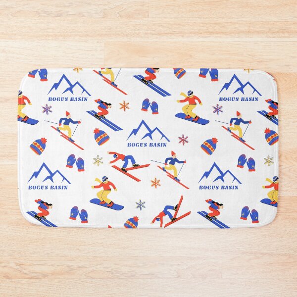 Item preview, Bogus Basin Boise Idaho USA Ski Snowboard seamless pattern designed and sold by Vintage-TM.