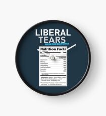 SPECIAL Liberal/Democrat Tears From the Salt Mines Logo with salty tears supplement facts - Online Store Clock