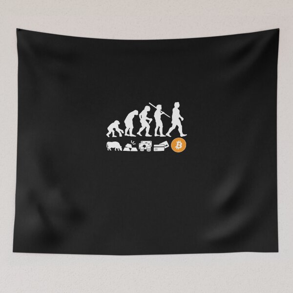 Item preview, Bitcoin-Evolution-of-Money-BTC-Crypto-Logo-- designed and sold by IshanviSabatino.